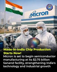 “Micron Starts Semiconductor Production in India — A Game Changer for Make in India”
